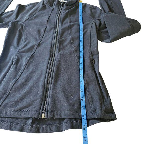 Athleta Women's Black Zip up Workout Top Jacket hooded size XS - Picture 10 of 10